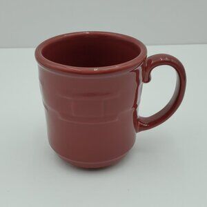 Longaberger Woven Traditions Paprika Mug Paprika Red Pottery Coffee Mug